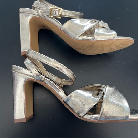 J. Crew NEW Twisted Gold Heel sandals - Picture 4 of 7